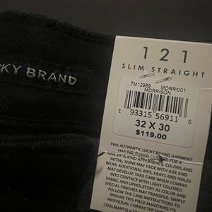 Black Straight Lucky Brand Jeans.